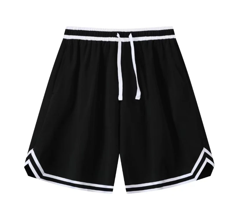 Basketball Shorts Men Loose Running Sport Training Shorts Black