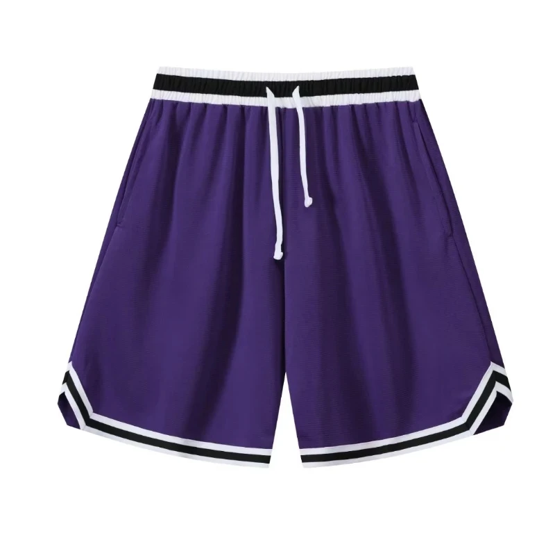 Basketball Shorts Men Loose Running Sport Training Shorts Purple